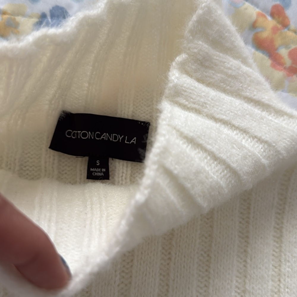 Cropped cream sweater - Picture 2 of 2